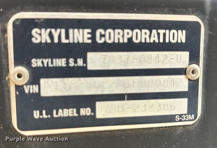 image for item DU1339 2006 Nomad Skyline camper