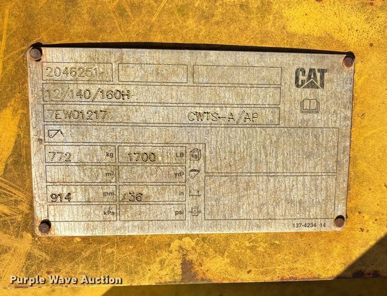 image for item DU1352 2006 Caterpillar 140H motor grader