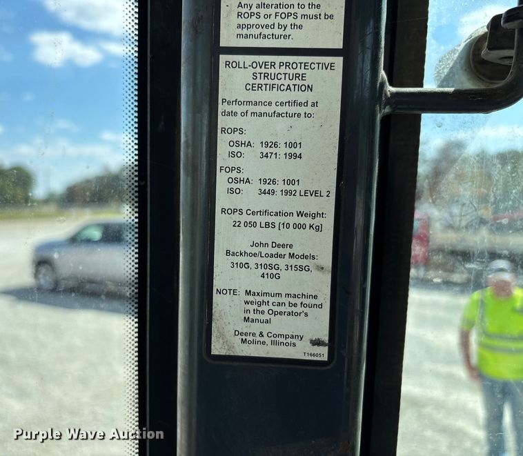 image for item DU1364 2004 John Deere 310SG backhoe