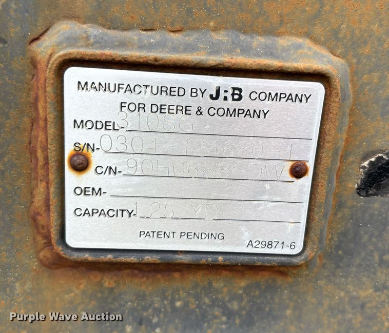 image for item DU1364 2004 John Deere 310SG backhoe