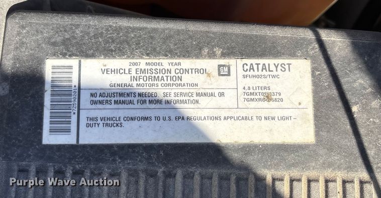 image for item DU1367 2007 Chevrolet Silverado 1500 Ext. Cab pickup truck