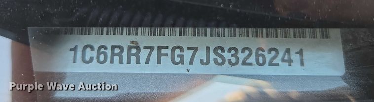 image for item DY1193 2018 RAM 1500 Quad Cab pickup truck