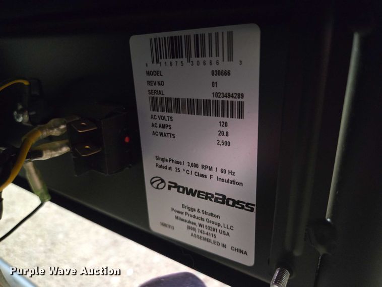 image for item DY1204 PowerBoss 030666 generator