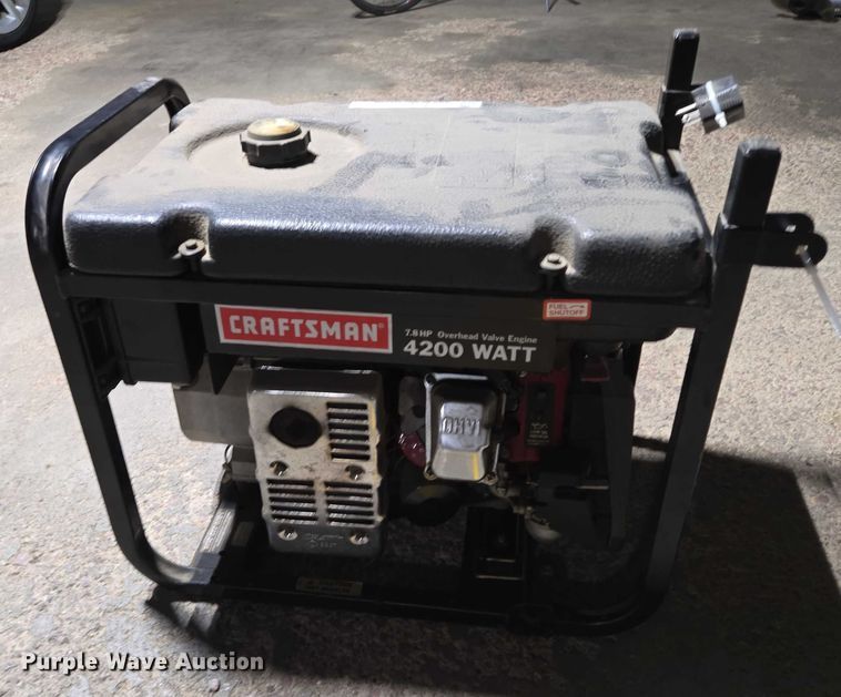 image for item DY1205 Craftsman 4200 Watt generator