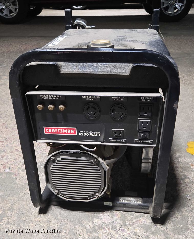 image for item DY1205 Craftsman 4200 Watt generator