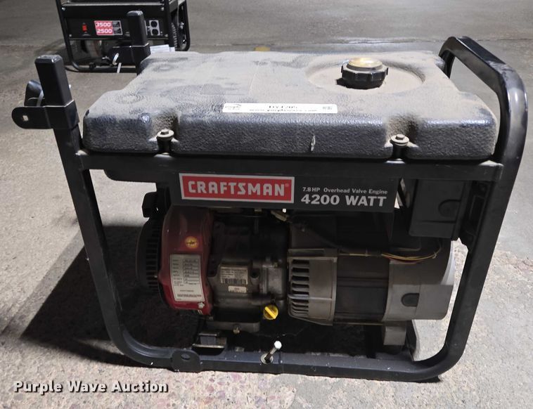 image for item DY1205 Craftsman 4200 Watt generator