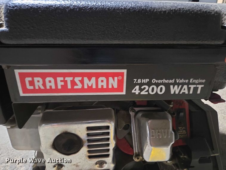 image for item DY1205 Craftsman 4200 Watt generator