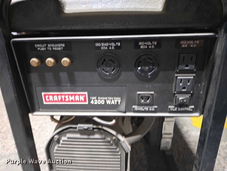 image for item DY1205 Craftsman 4200 Watt generator
