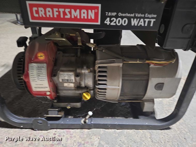 image for item DY1205 Craftsman 4200 Watt generator