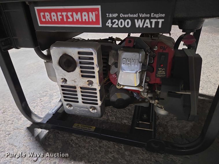 image for item DY1205 Craftsman 4200 Watt generator