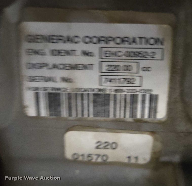 image for item DY1205 Craftsman 4200 Watt generator