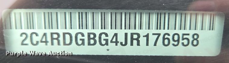 image for item DY1212 2018 Dodge Grand Caravan van