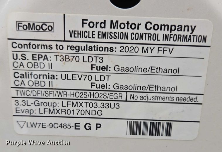 image for item DY1215 2020 Ford Explorer Police Interceptor SUV