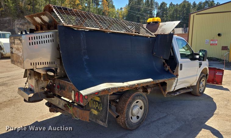 image for item DY1249 2009 Ford F350 Super Duty XL flatbed pickup truck