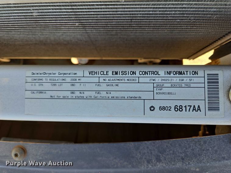 image for item DY1268 2008 Dodge Dakota Crew Cab pickup truck