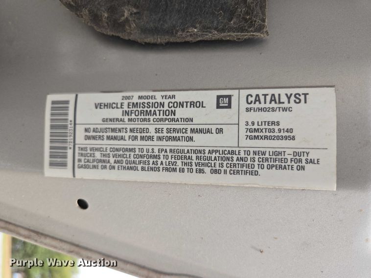 image for item DY1295 2007 Chevrolet Uplander van