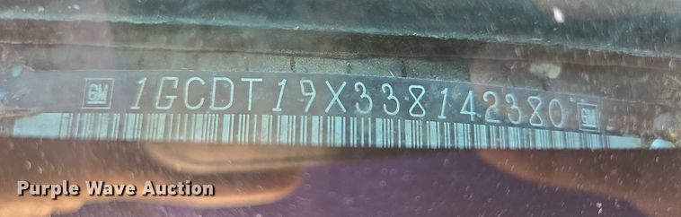 image for item DY1298 2003 Chevrolet S10 Ext. Cab pickup truck