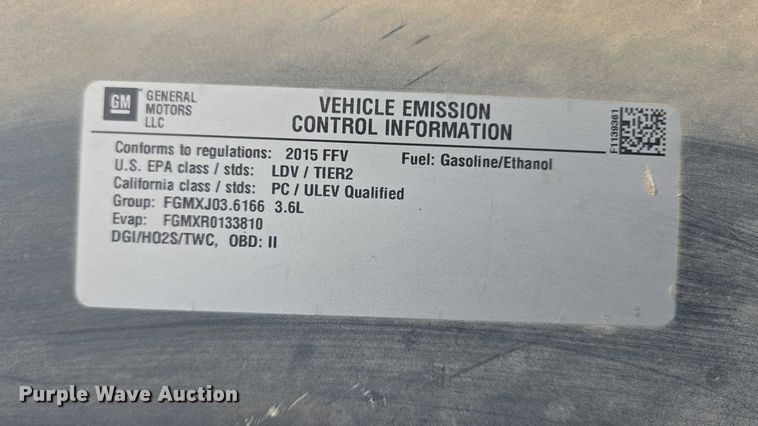 image for item DY1301 2015 Chevrolet Impala Limited 