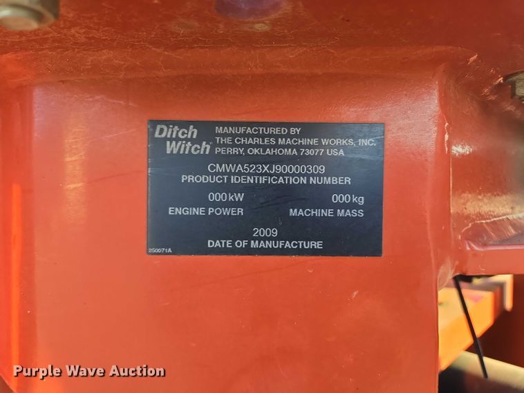 image for item DY1318 2010 Ditch Witch RT80 trencher
