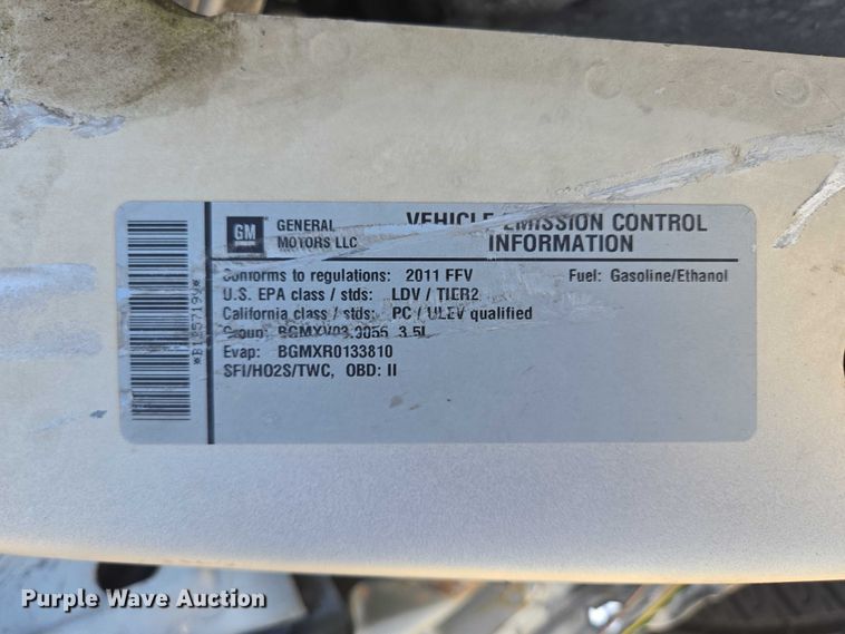 image for item DY1325 2011 Chevrolet Impala 