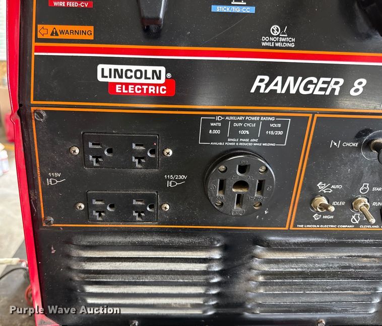 image for item DY8209 Lincoln Ranger 8 welder