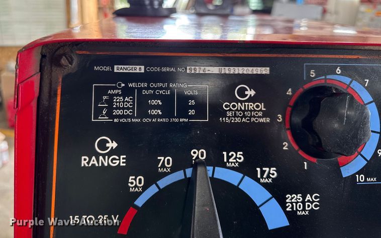 image for item DY8209 Lincoln Ranger 8 welder
