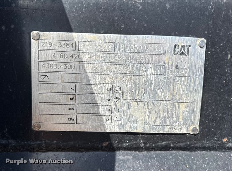 image for item DY8214 Caterpillar backhoe bucket