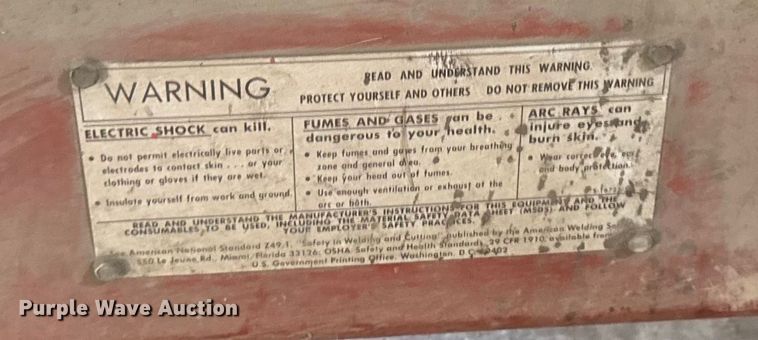 image for item DY8234 Lincoln Idealarc 250 welder