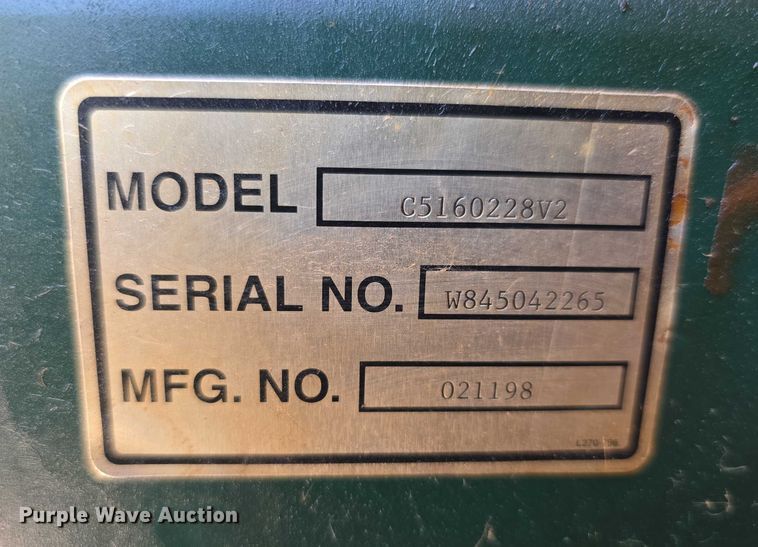 image for item DZ6341 1998 Classic C5160228V2 air compressor