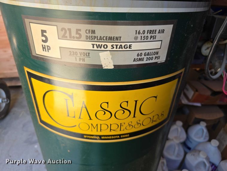 image for item DZ6341 1998 Classic C5160228V2 air compressor