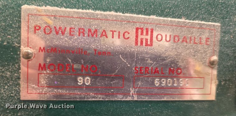 image for item DZ6352 Powermatic 90 lathe