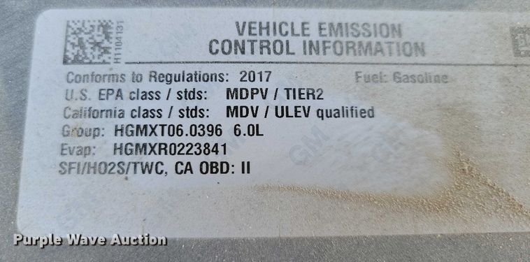 image for item DZ6662 2017 Chevrolet  Express van