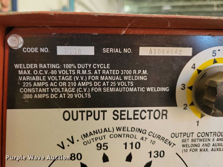 image for item DZ6678 Lincoln welder/generator