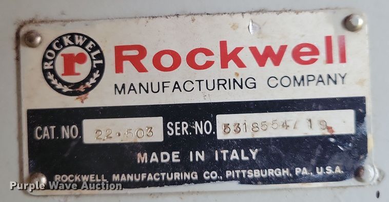 image for item DZ6686 Rockwell planer