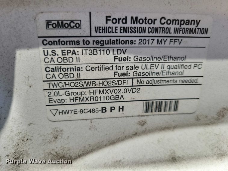image for item DZ6696 2017 Ford Focus 