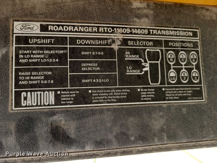 image for item DZ6740 1988 Ford L9000 dump truck