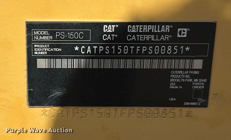 image for item DZ8998 2009 Caterpillar PS-150C pneumatic roller