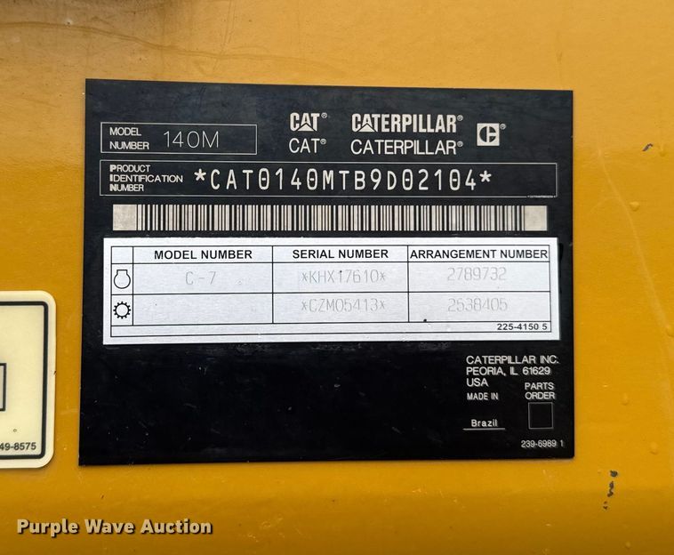 image for item EA1883 2009 Caterpillar 140M motor grader