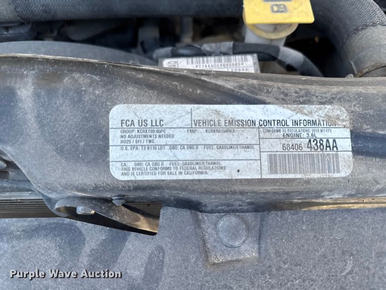 image for item EA1904 2019 Dodge Grand Caravan van