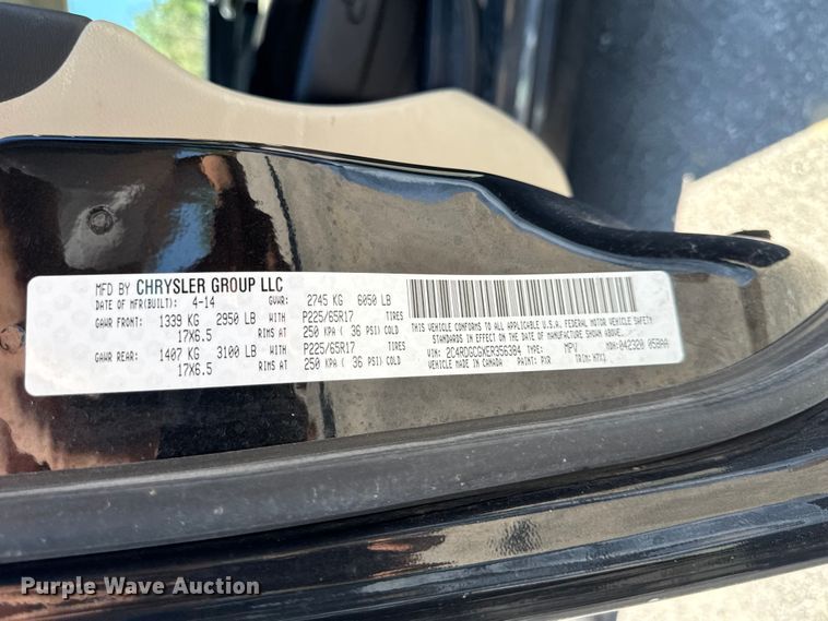 image for item EA1905 2014 Dodge Grand Caravan van