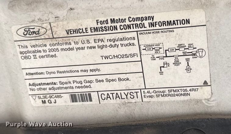 image for item EA1922 2005 Ford F150 pickup truck