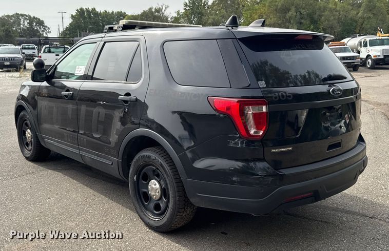 image for item EA1925 2018 Ford Explorer Police Interceptor SUV