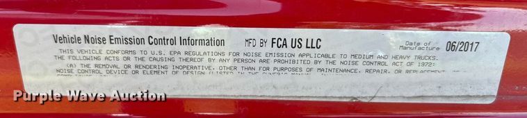 image for item EA7545 2017 RAM 4500HD ambulance