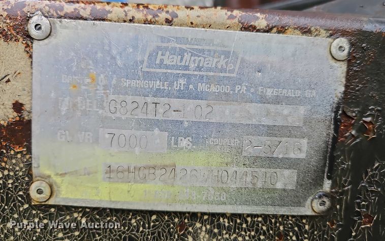 image for item EB8333 1998 Haulmark GS24T2-102 enclosed cargo trailer