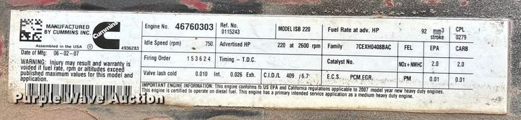 image for item ED2240 2008 Blue Bird All American school bus