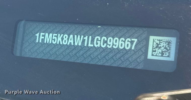 image for item EF2166 2020 Ford Explorer Police Interceptor SUV