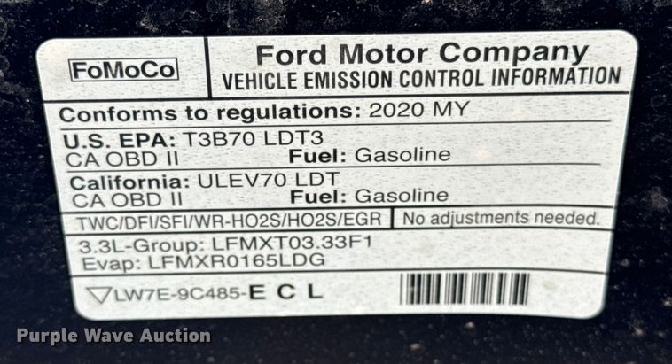 image for item EF2167 2020 Ford Explorer Police Interceptor SUV