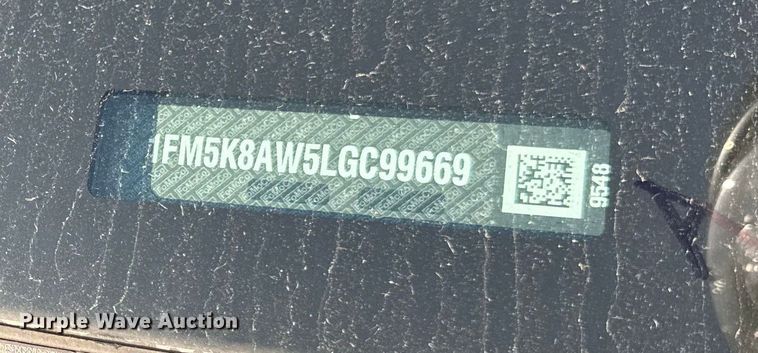 image for item EF2167 2020 Ford Explorer Police Interceptor SUV