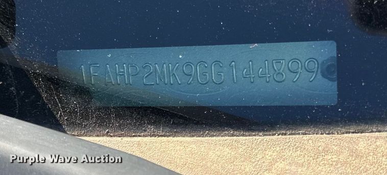 image for item EF2168 2016 Ford Taurus Police Interceptor 