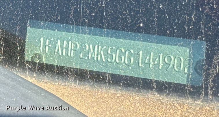 image for item EF2172 2016 Ford Taurus Police Interceptor 